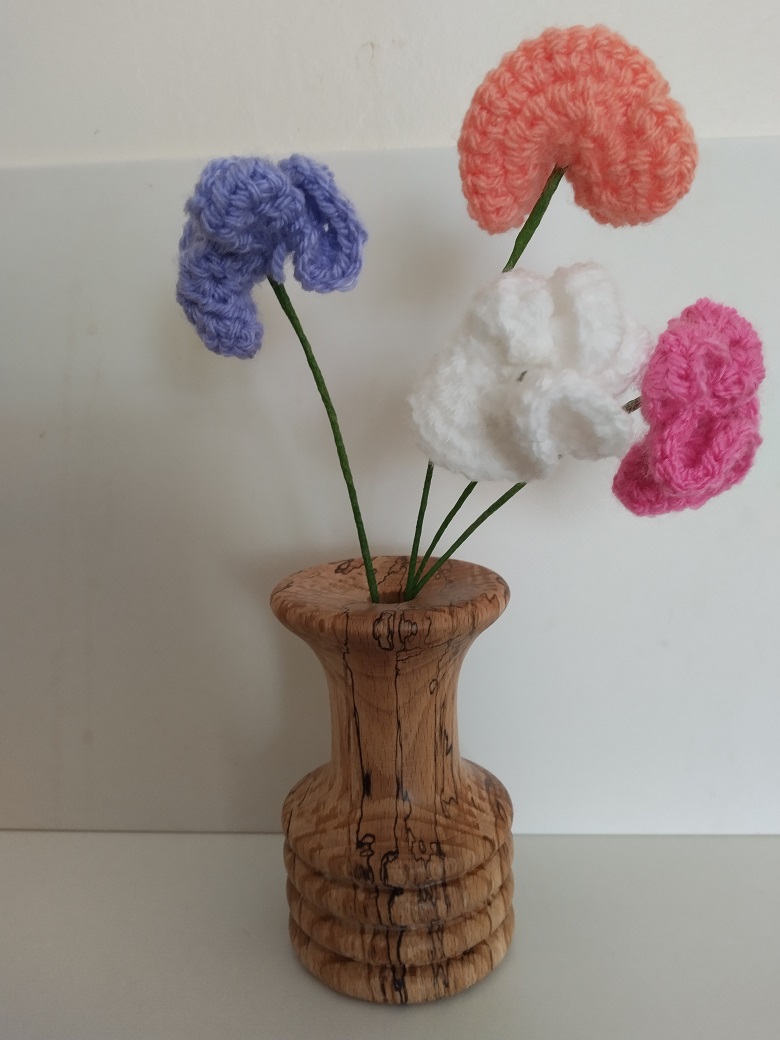 Picture of a spalted beech bud vase.